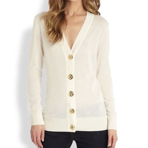 Tory Burch Sweaters - Tory Burch Simone' Signature Button Cardigan